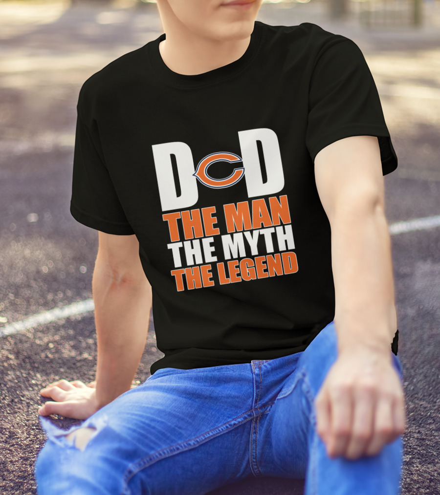 Chicago Bears Dad The Man The Myth The Legend T-Shirt