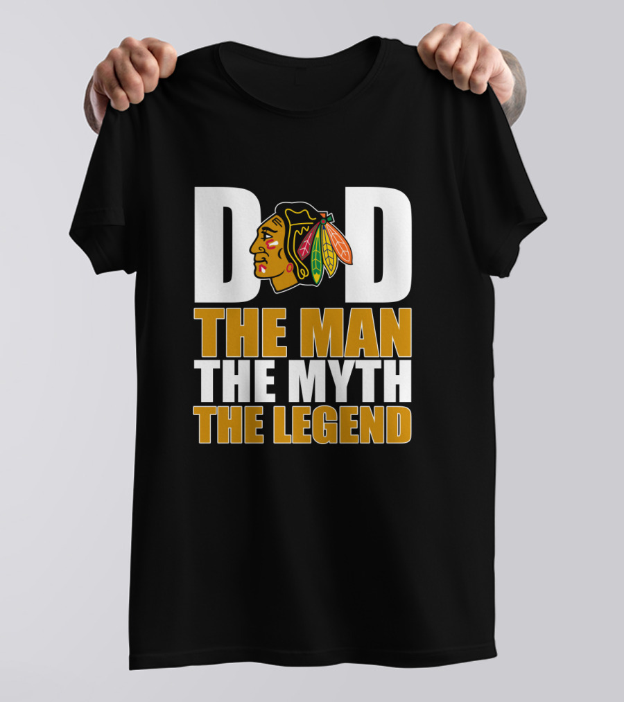 Chicago Blackhawks Dad The Man The Myth The Legend T-Shirt