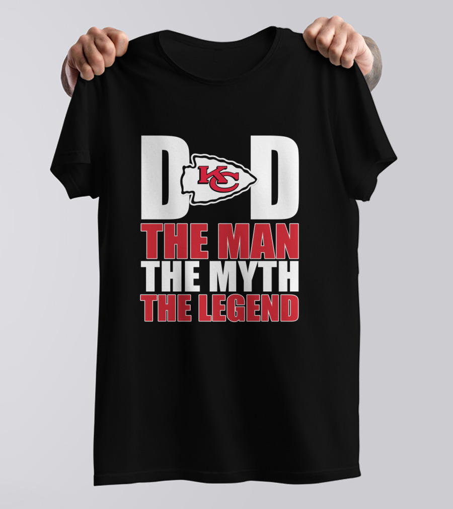 Kansas City Chiefs Dad The Man The Myth The Legend Father's Day T-Shirt