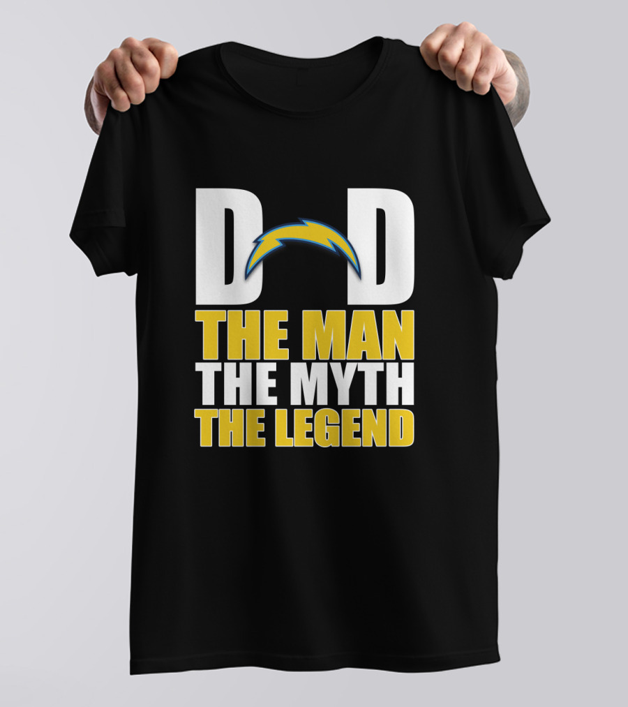 Los Angeles Chargers Dad The Man The Myth The Legend Father's Day Gift T-Shirt
