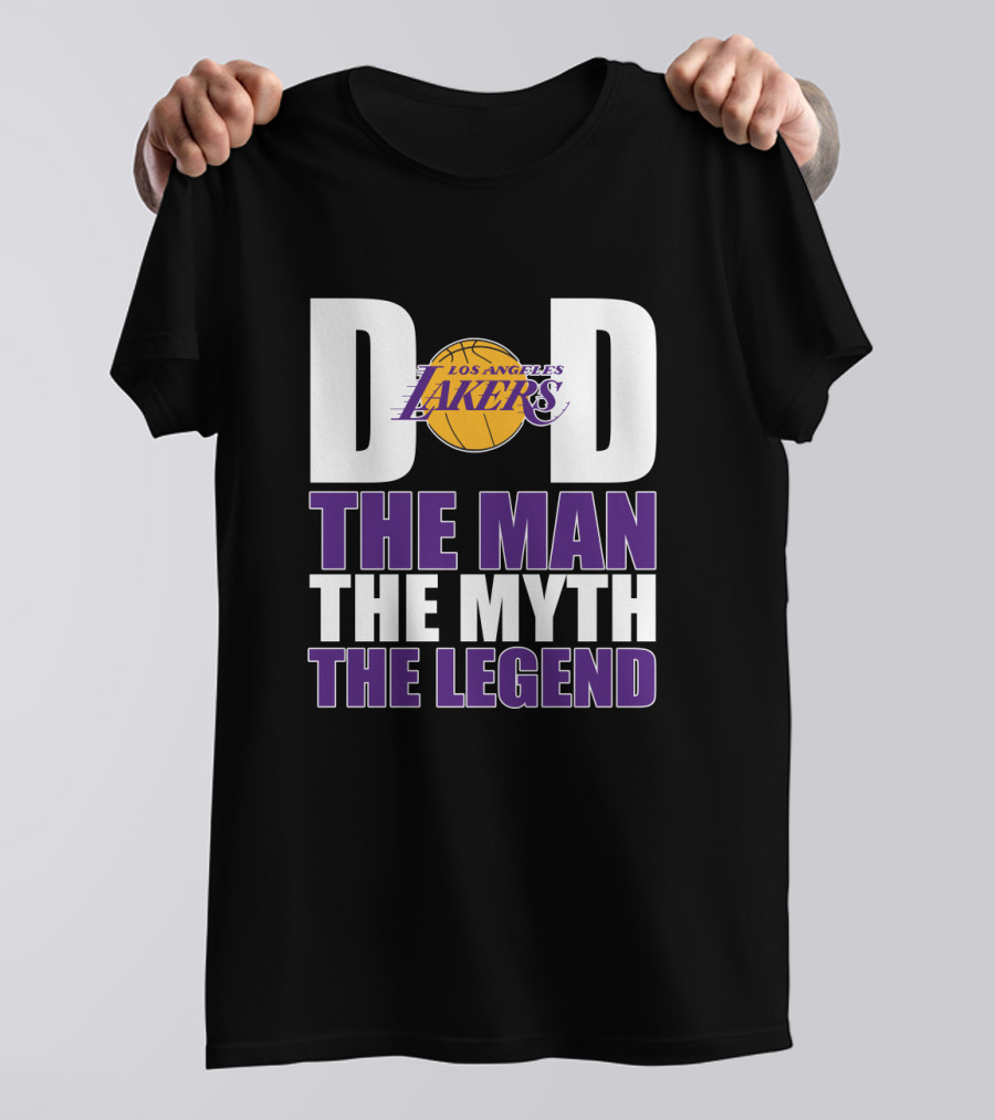 Los Angeles Lakers Dad The Man The Myth The Legend Father's Day Gift T-Shirt