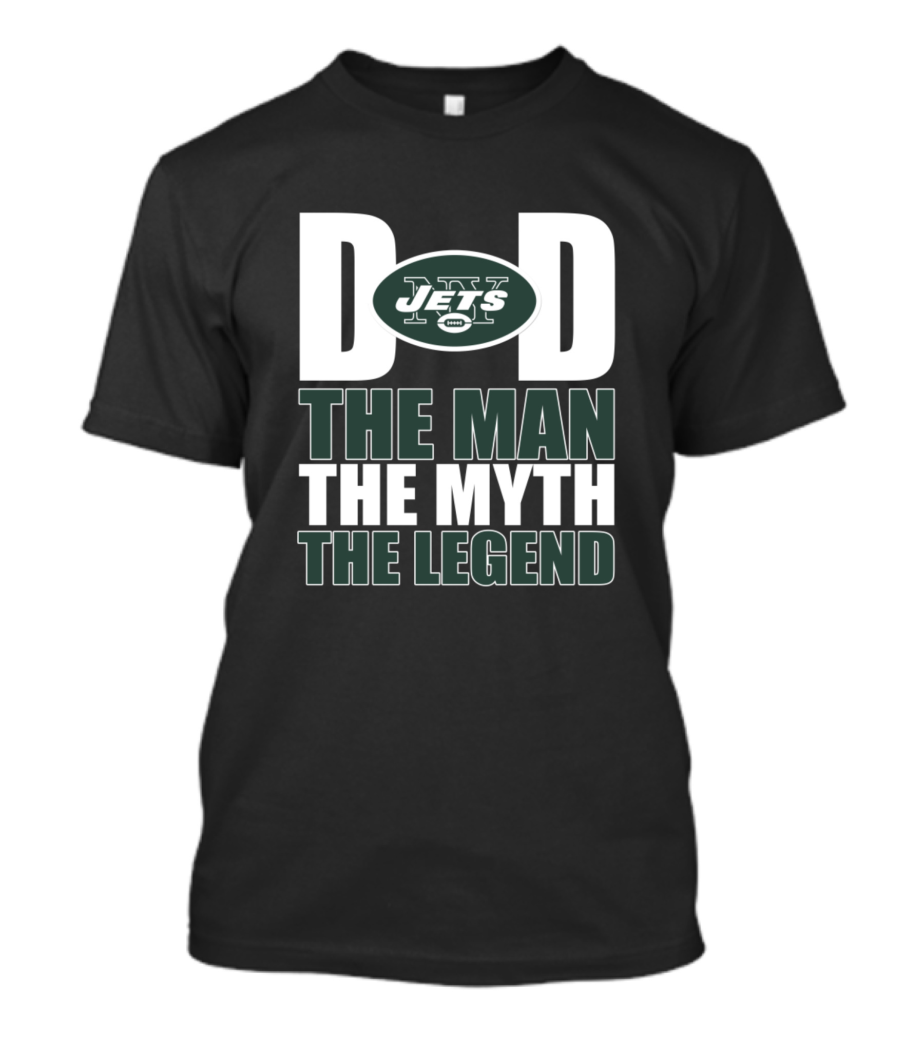 New York Jets Dad The Man The Myth The Legend Father's Day T-Shirt