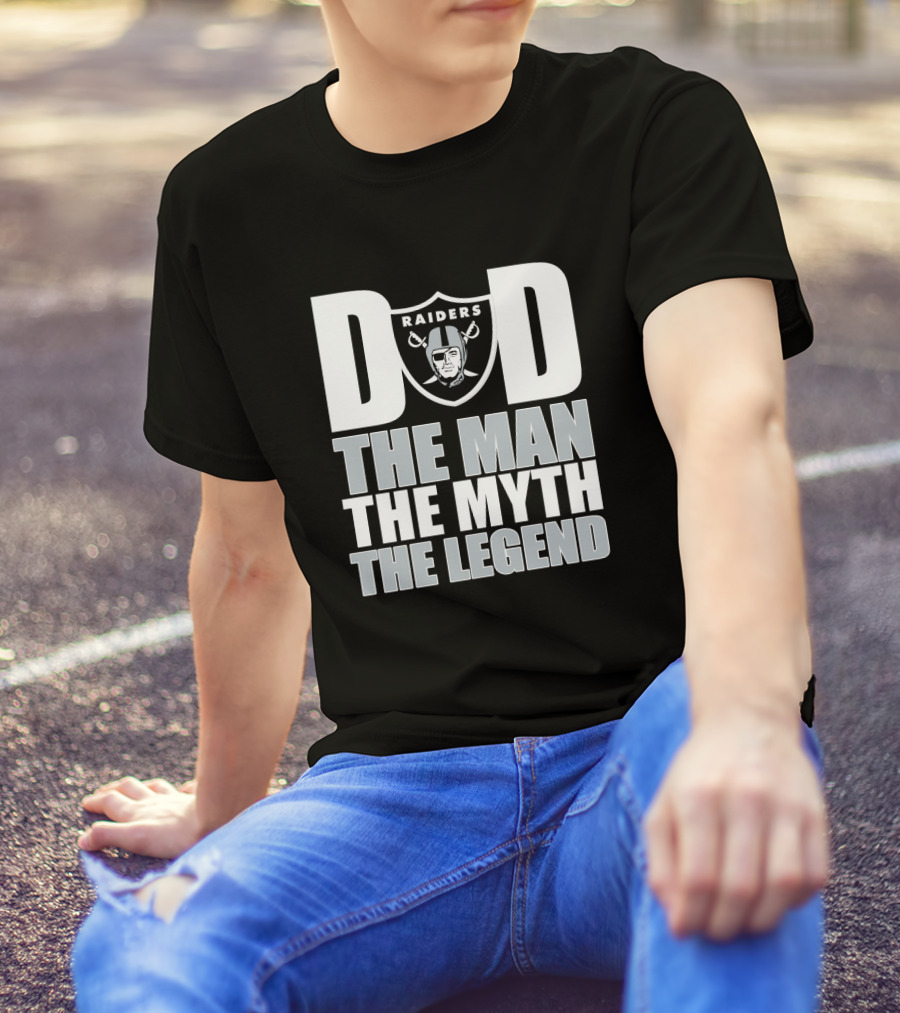 Raiders Dad The Man The Myth The Legend Father's Day Gift T-Shirt