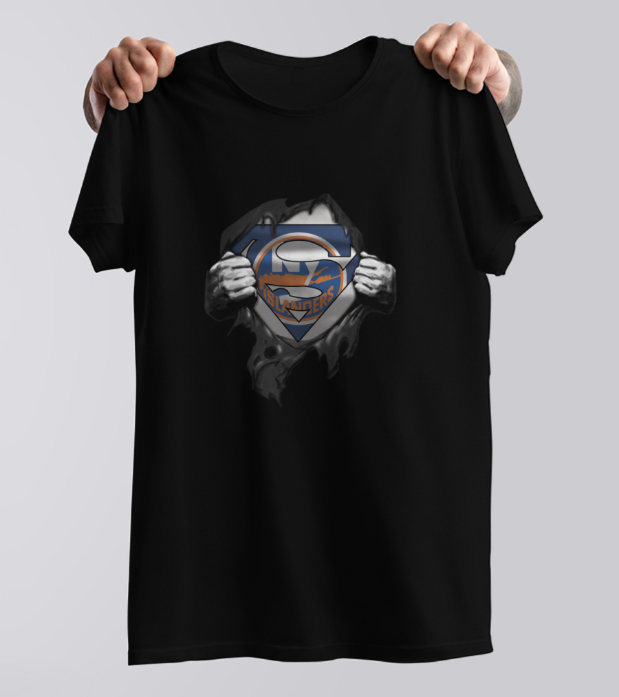 New York Islanders Superman Logo Fusion Fan T-Shirt