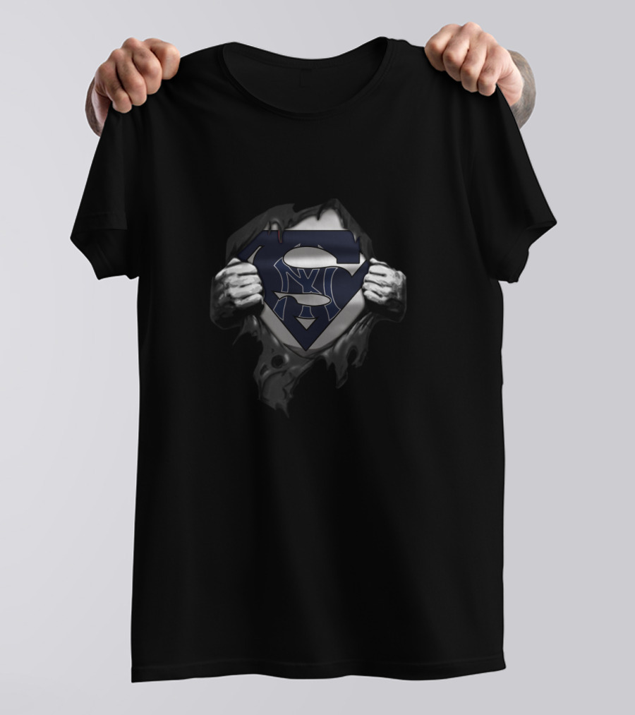 New York Yankees Superman Logo Mashup Fan T-Shirt