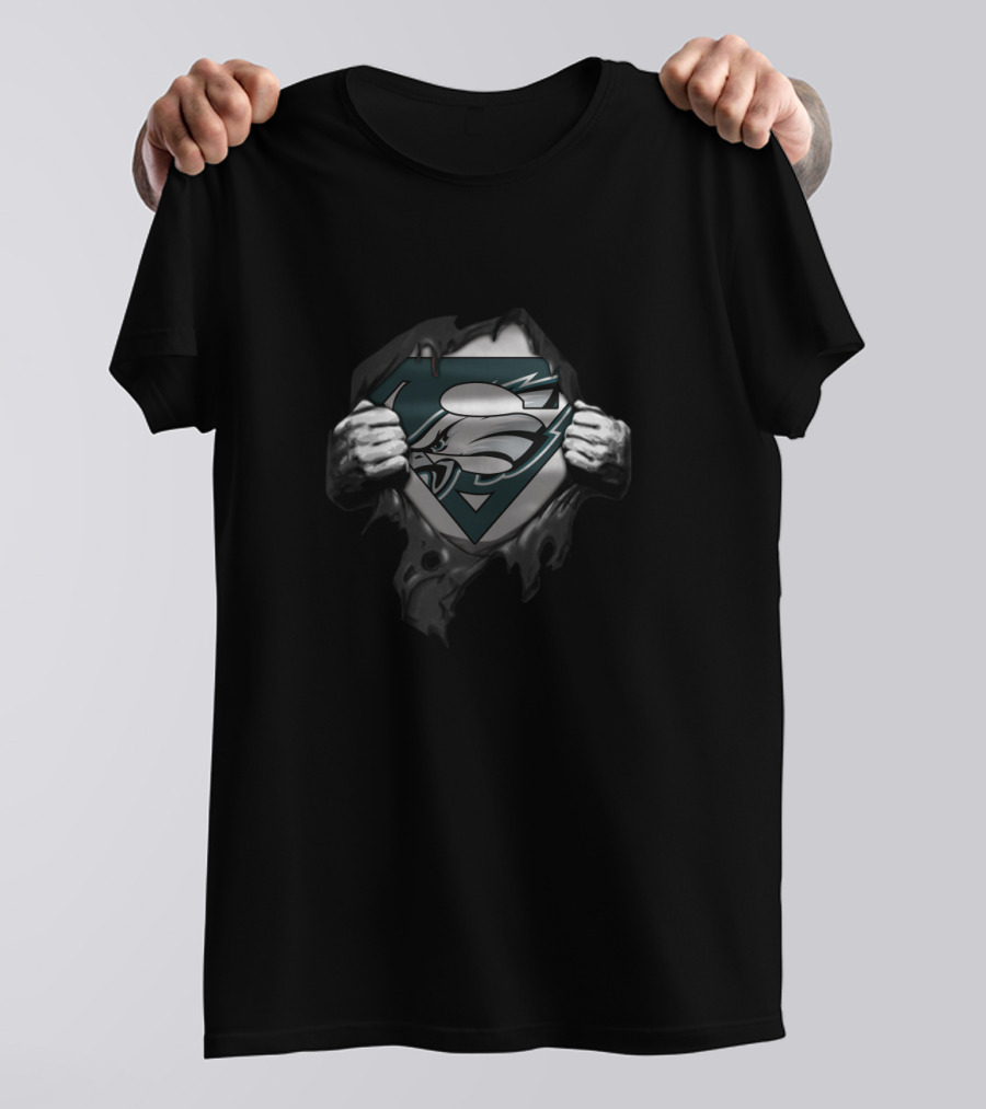 Eagles Superman Logo Fusion Philadelphia Fans Unity T-Shirt