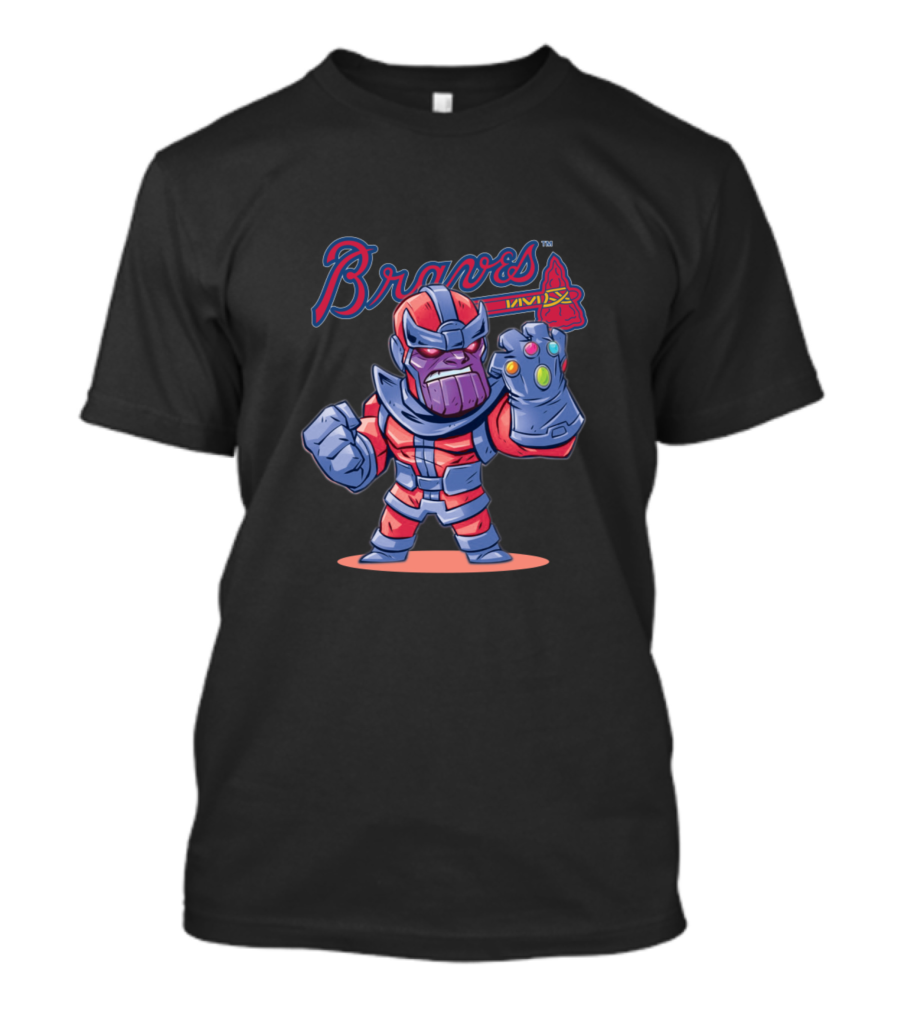 Atlanta Braves Fans Mashup With Thanos Inspired Character T-Shirt