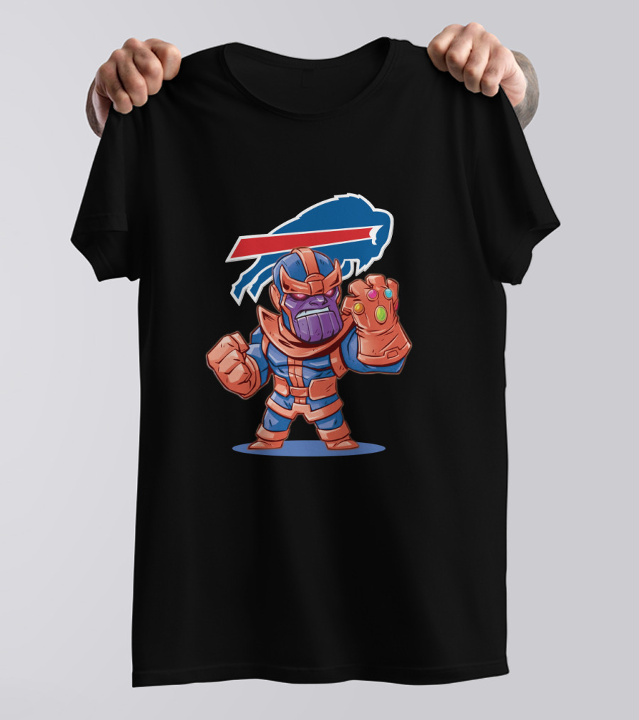 Thanos Buffalo Bills Fans Football Superhero Mashup T-Shirt