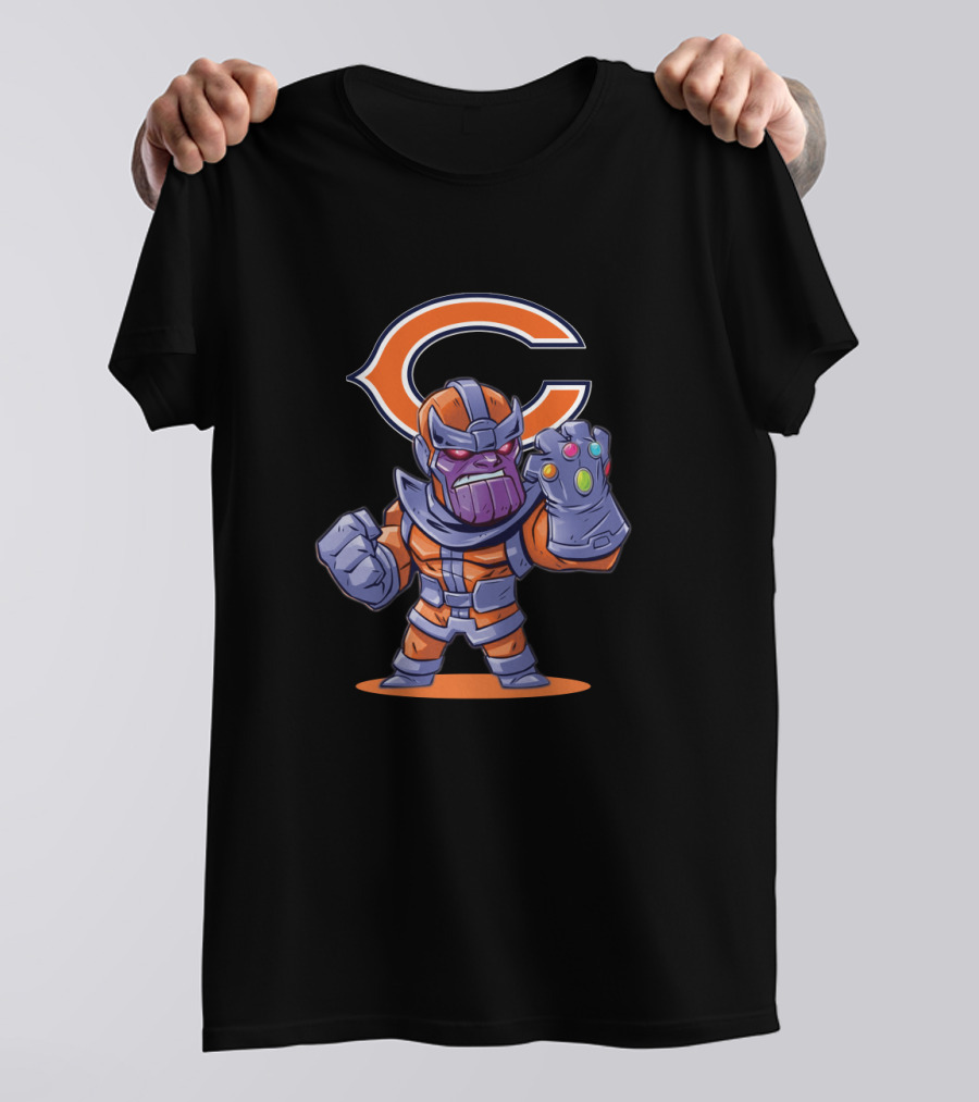 Thanos Chicago Bears Fans Mashup T-Shirt