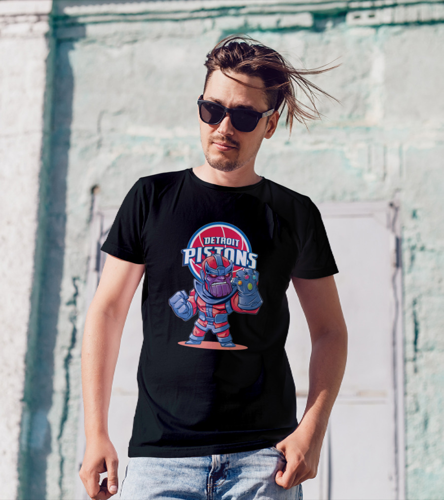 Thanos Detroit Pistons Basketball Crossover Fans T-Shirt