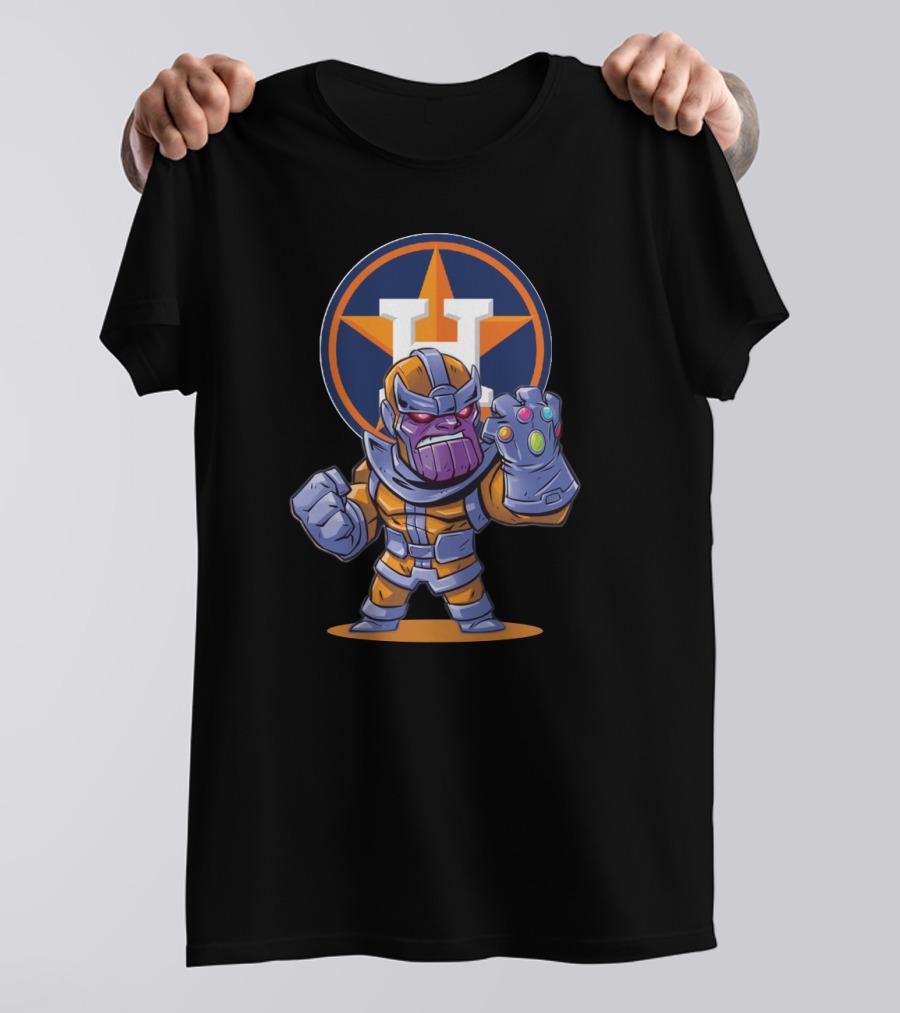 Houston Astros Thanos Mashup Fan Art With Infinity Gauntlet T-Shirt