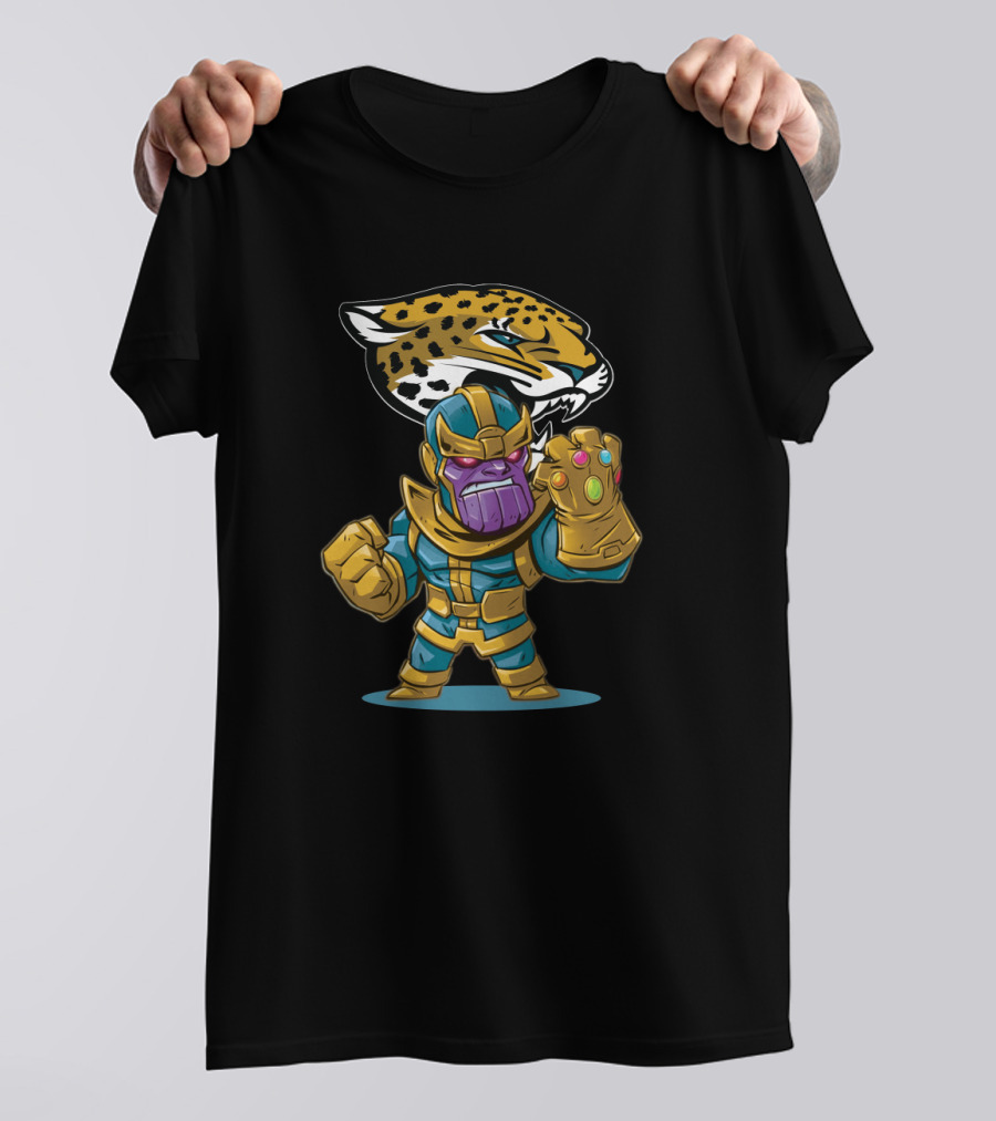 Thanos Meets Jacksonville Jaguars Fans Infinity Gauntlet Combo T-Shirt