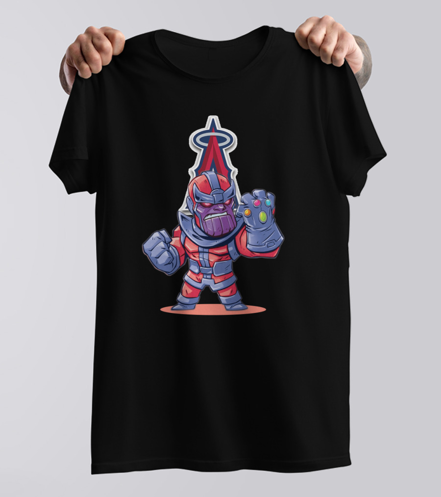 Thanos Los Angeles Angels Infinity Gauntlet MLB Crossover Fan T-Shirt