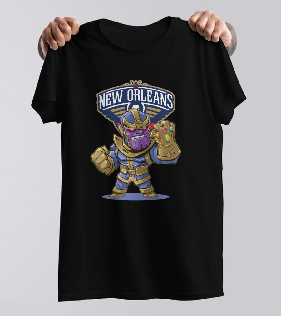 New Orleans Pelicans Thanos Infinity Gauntlet T-Shirt