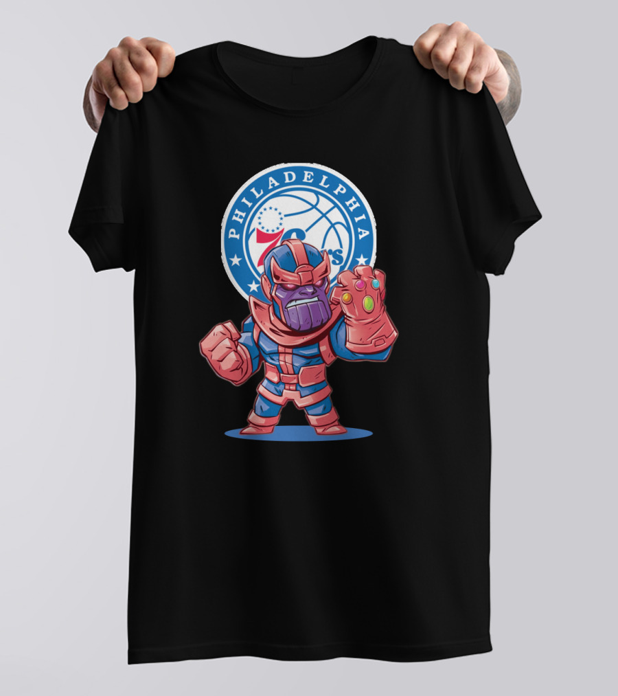 Philadelphia 76ers Meets Thanos Crossover T-Shirt