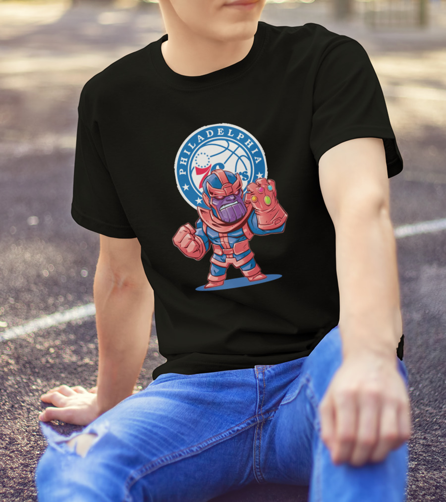 Philadelphia 76ers Meets Thanos Crossover T-Shirt