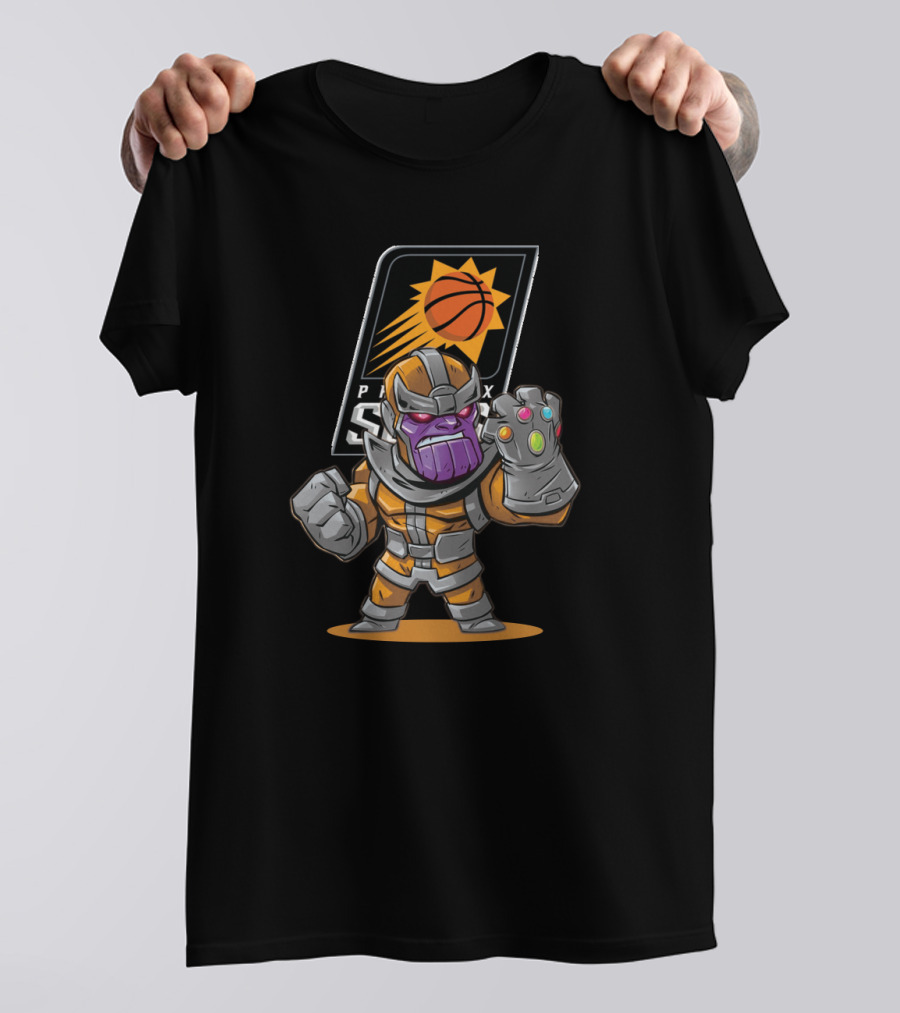 Thanos Meets Phoenix Suns Infinity Gauntlet Basketball Crossover T-Shirt