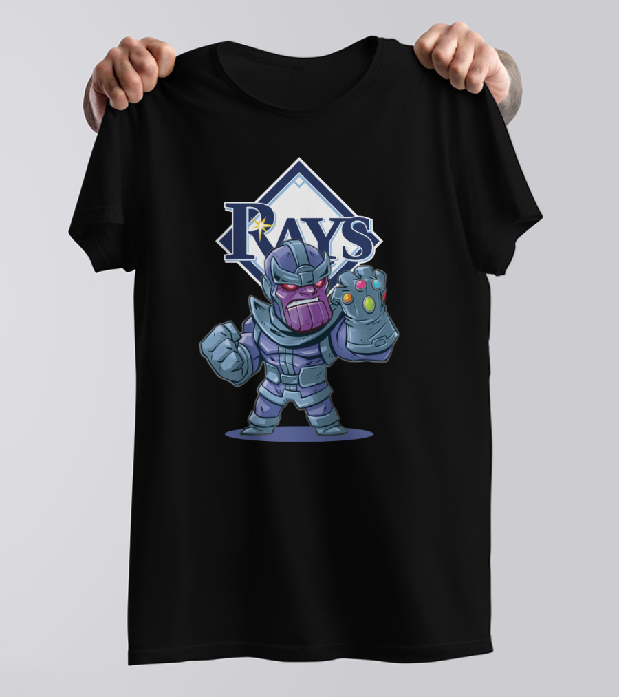 Tampa Bay Rays Fans Thanos Mashup With Infinity Gauntlet T-Shirt