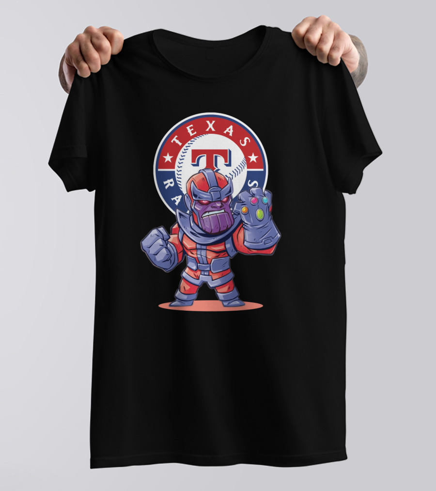 Texas Rangers Fans Assemble With Thanos Inspired Character T-Shirt