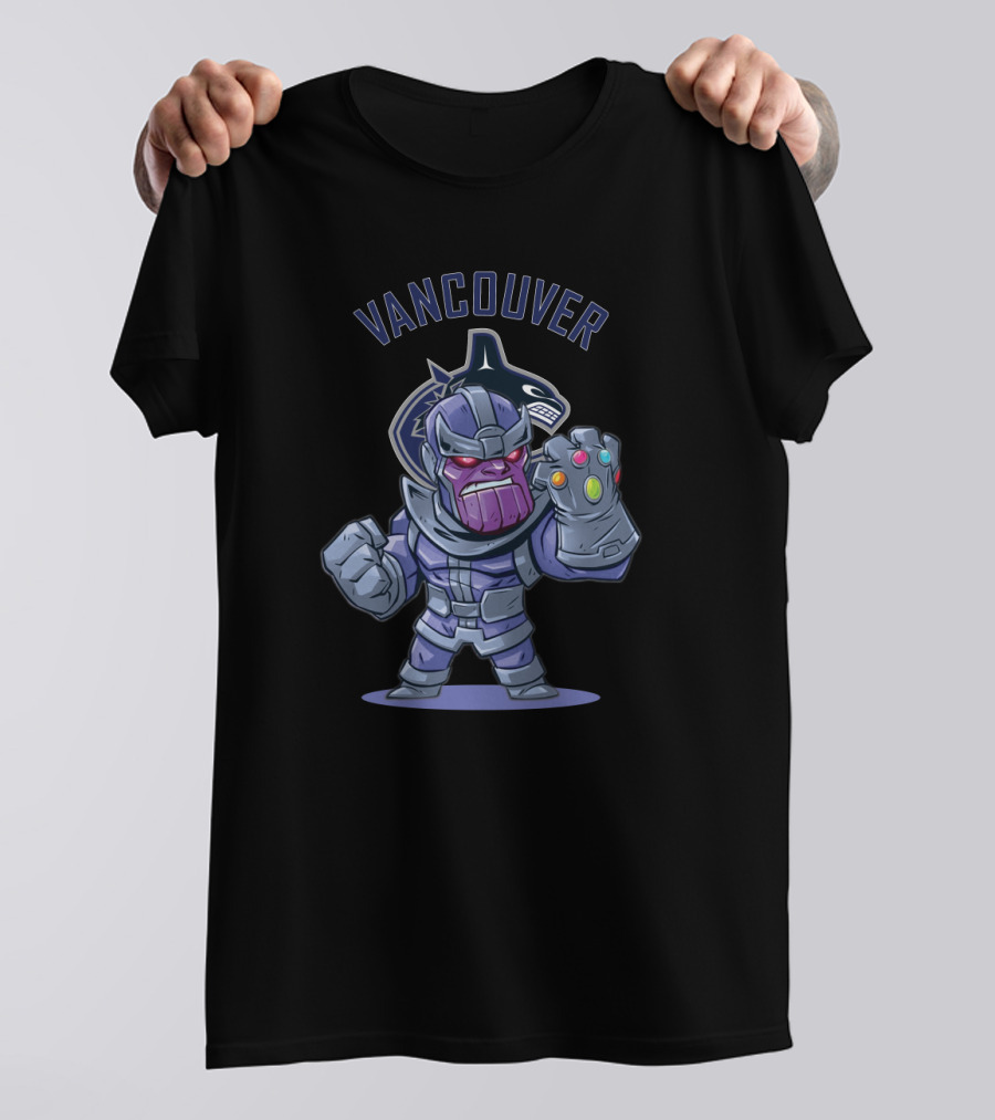 Vancouver Canucks Thanos Character With Gauntlet T-Shirt
