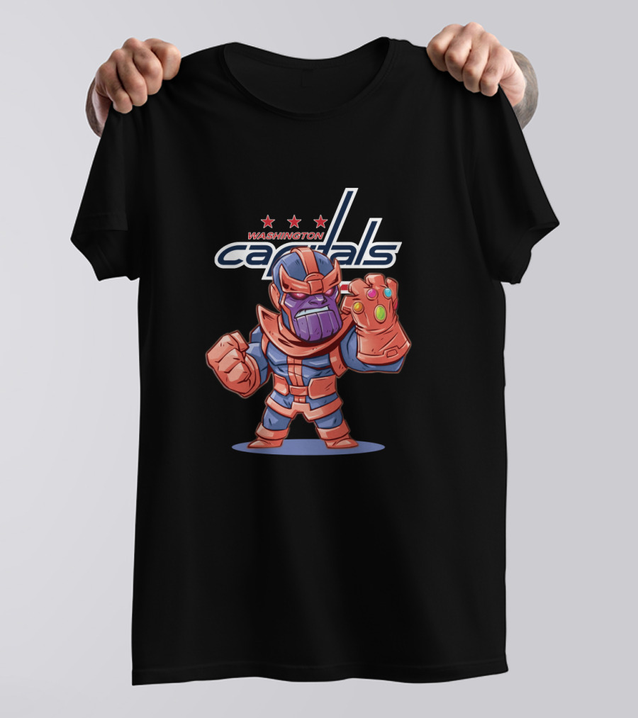 Washington Capitals Fans Thanos Infinity Gauntlet Comic T-Shirt