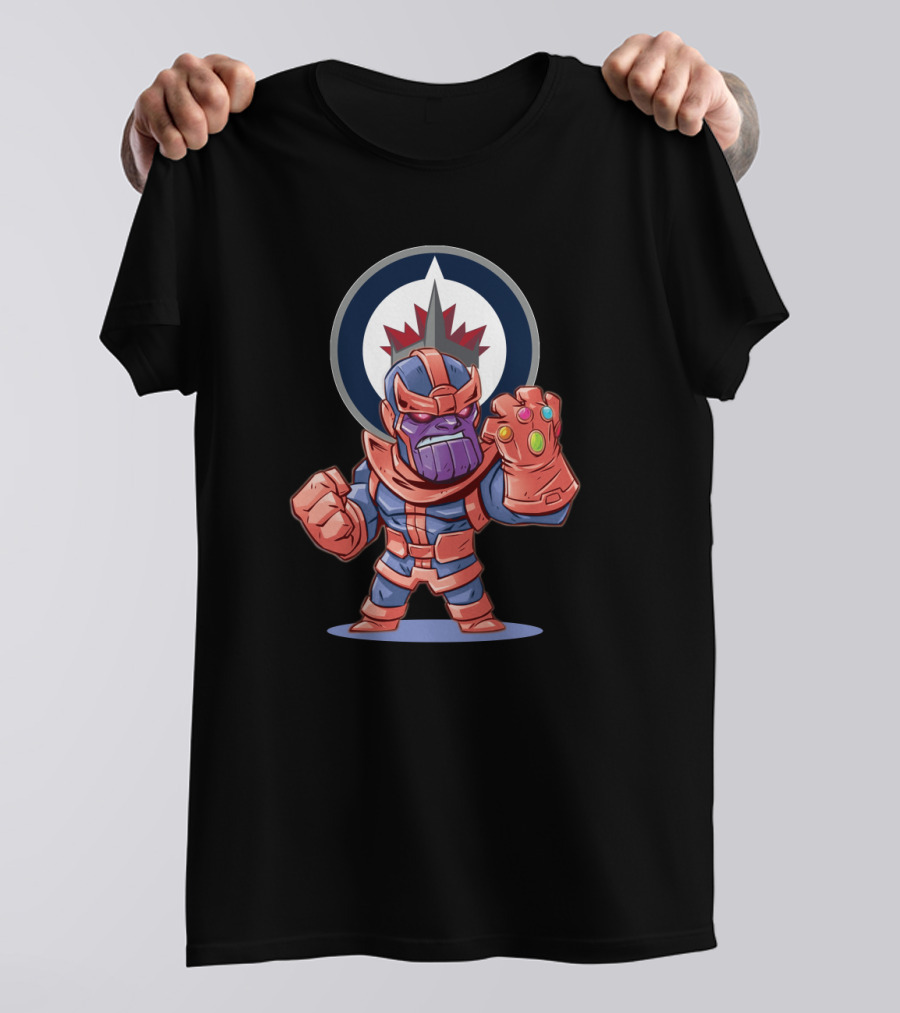 Thanos Meets Winnipeg Jets Fans With Infinity Gauntlet T-Shirt
