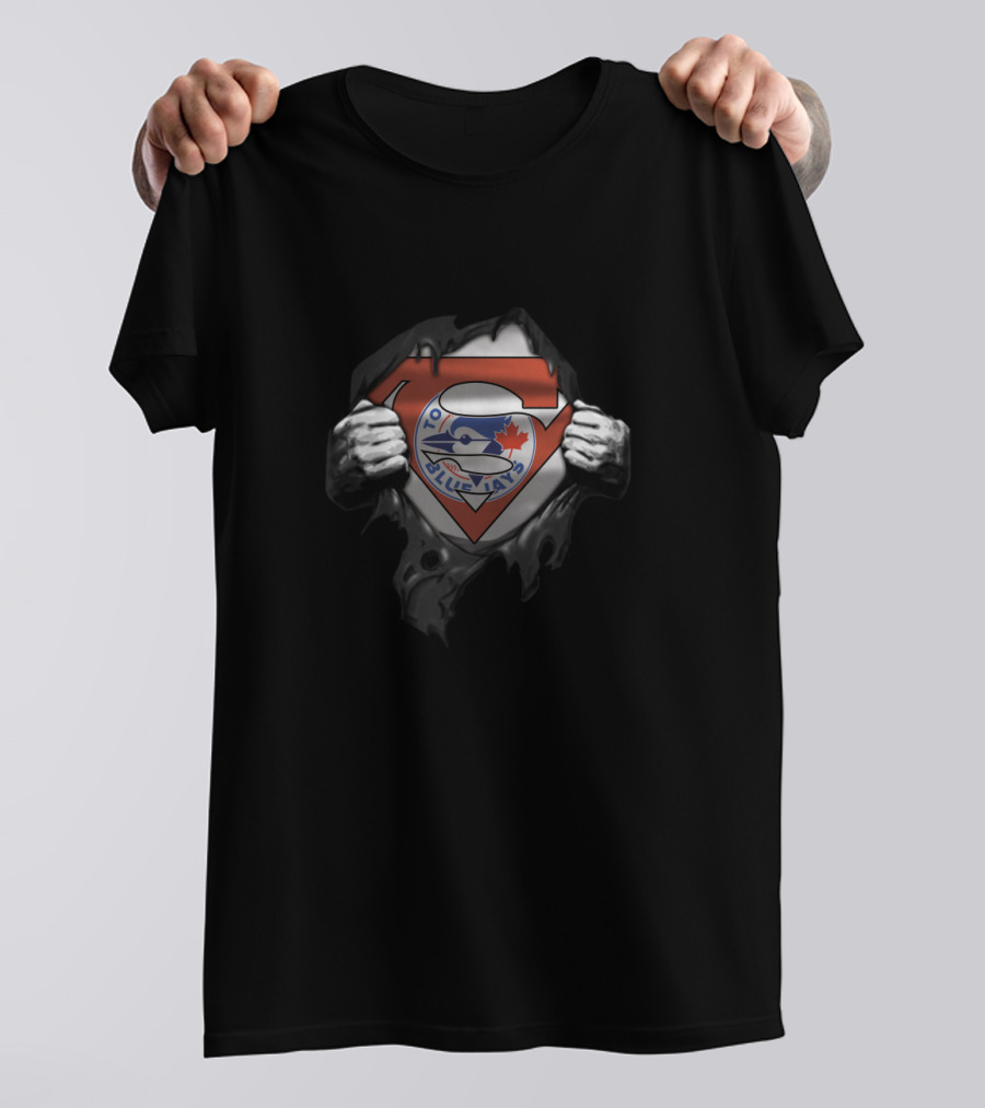 Toronto Blue Jays Superman Logo Mashup T-Shirt