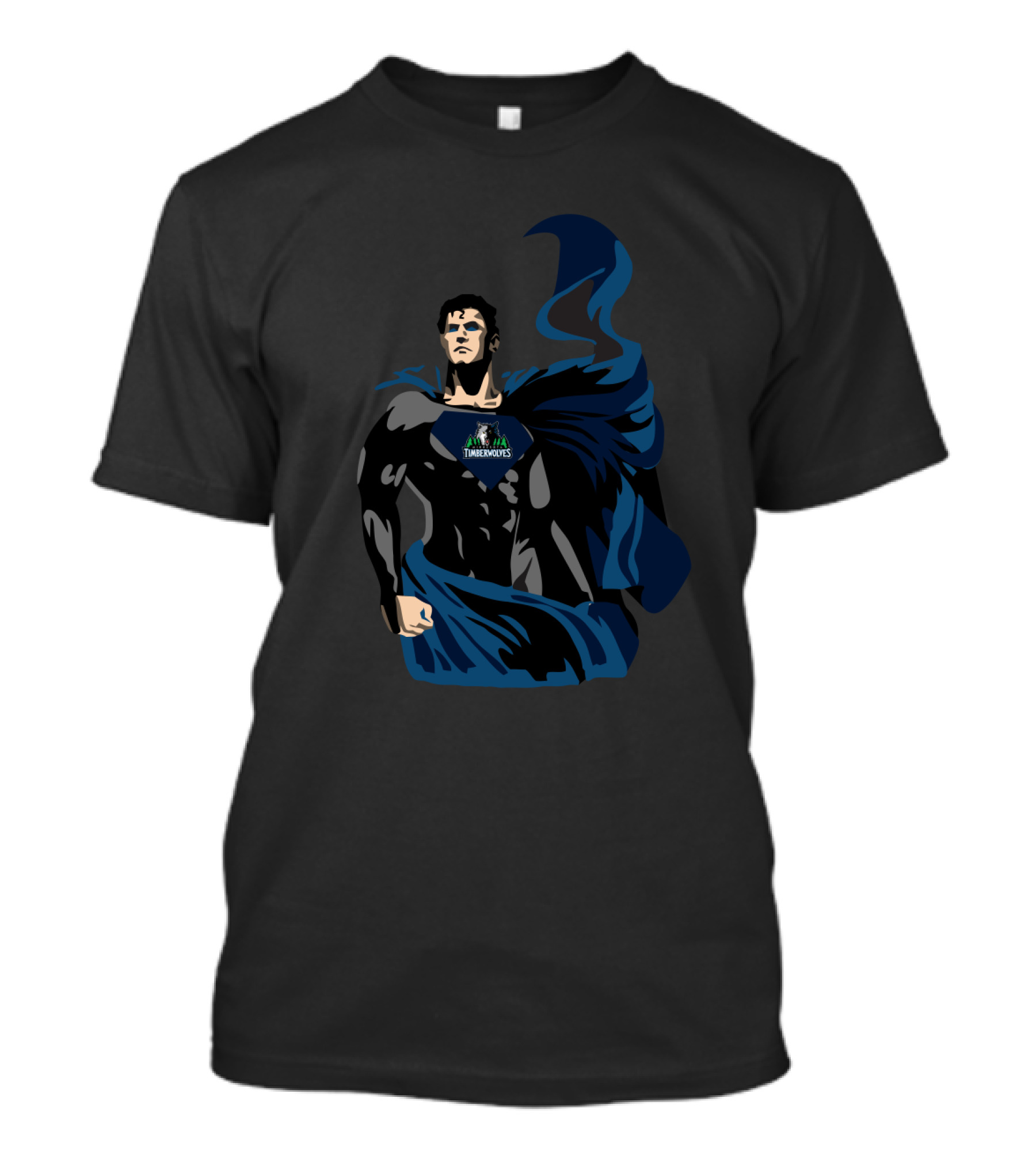 Superman Minnesota Timberwolves Emblem For Fans T-Shirt
