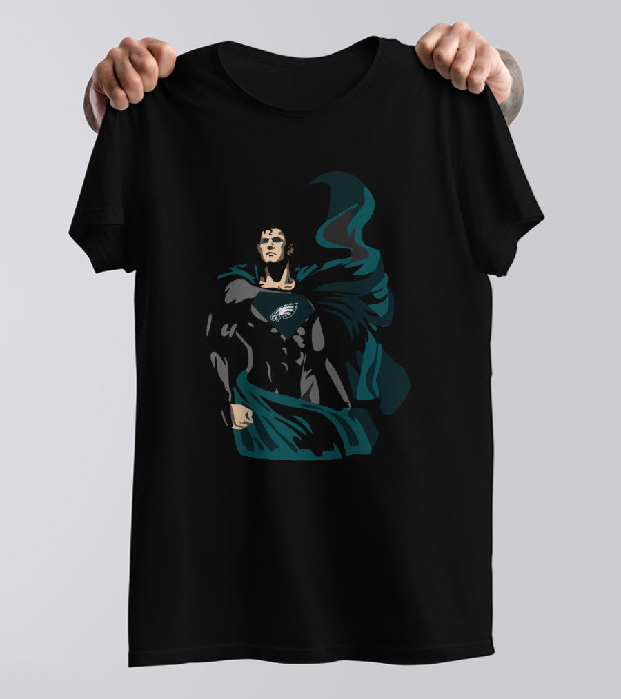 Superman Philadelphia Eagles Fan Hero T-Shirt