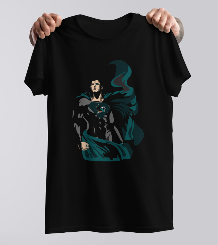 San Jose Sharks Superman Crossover Hero T-Shirt