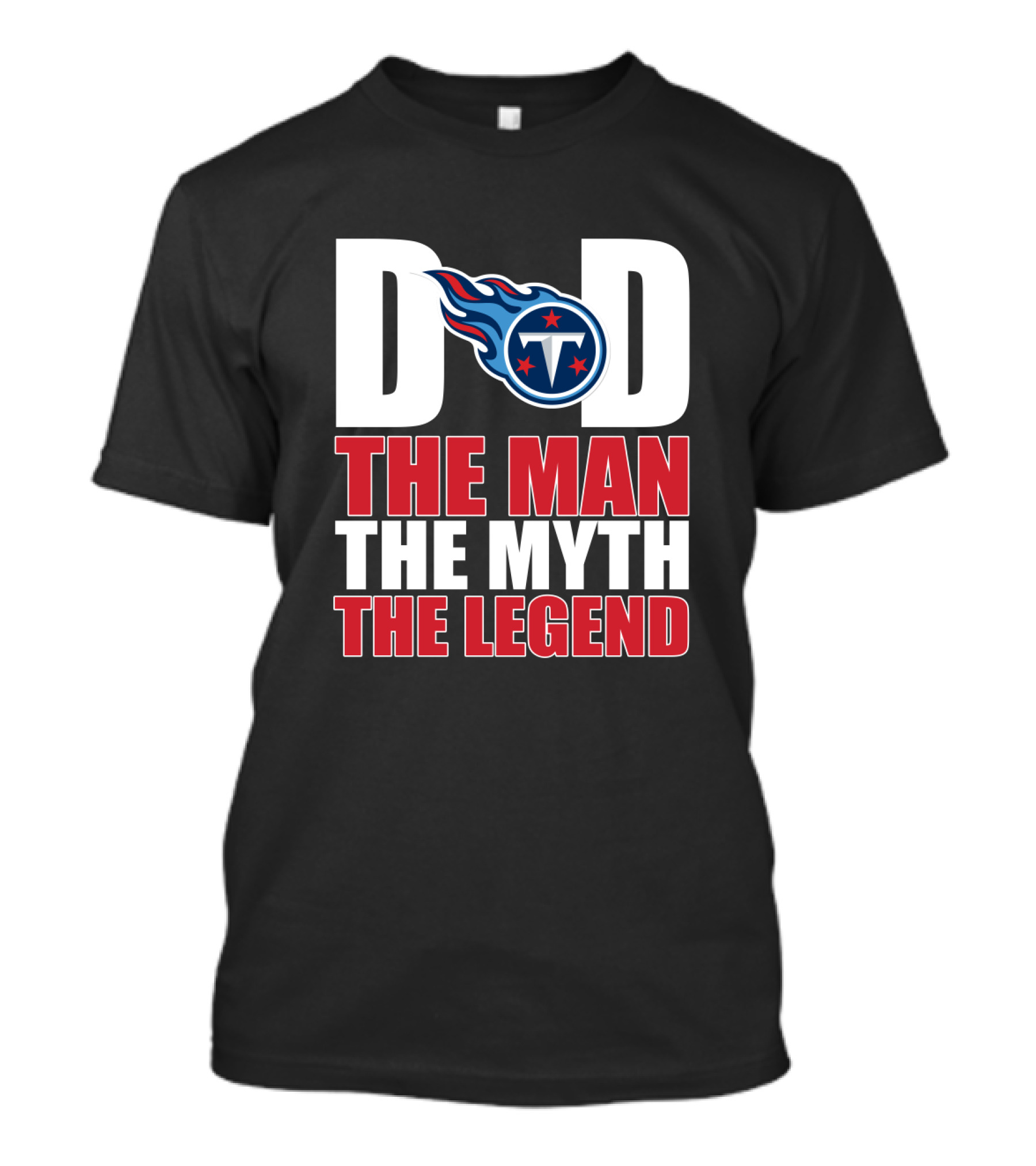 Tennessee Titans Dad The Man The Myth The Legend Father's Day Gift T-Shirt