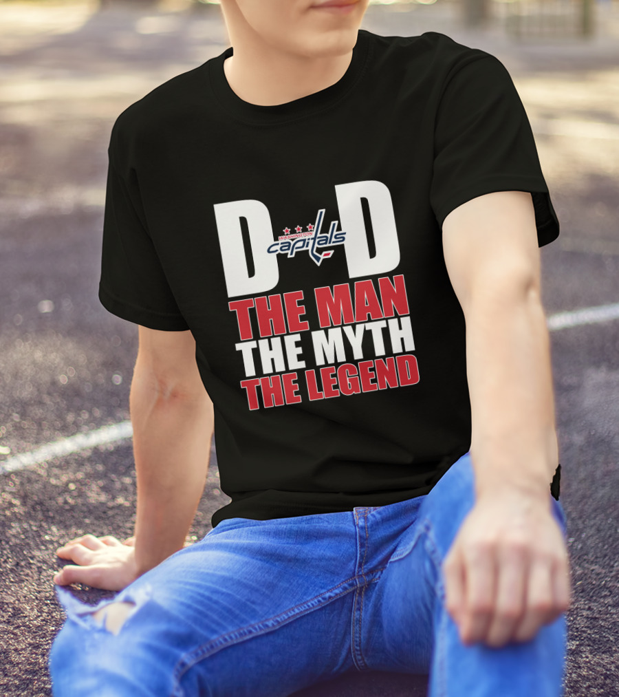 Washington Capitals Dad The Man The Myth The Legend T-Shirt