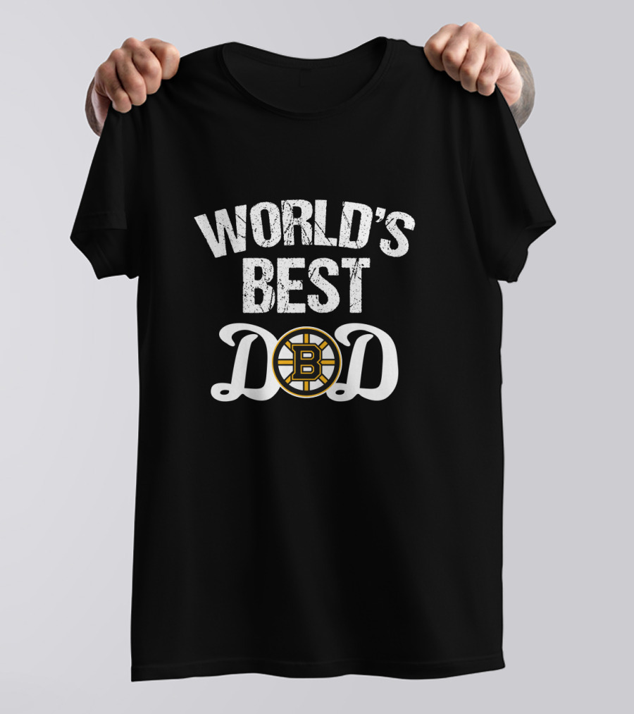 World's Best Dad Boston Bruins Fan T-Shirt