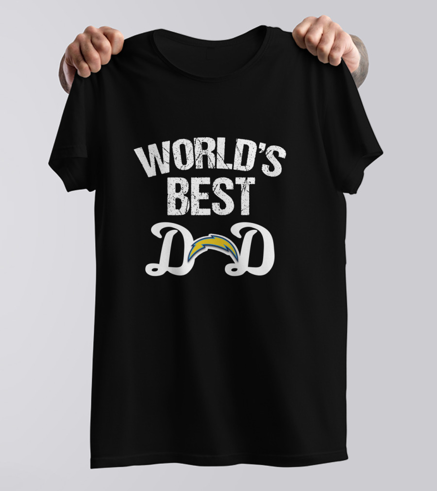 World's Best Dad Los Angeles Chargers T-Shirt