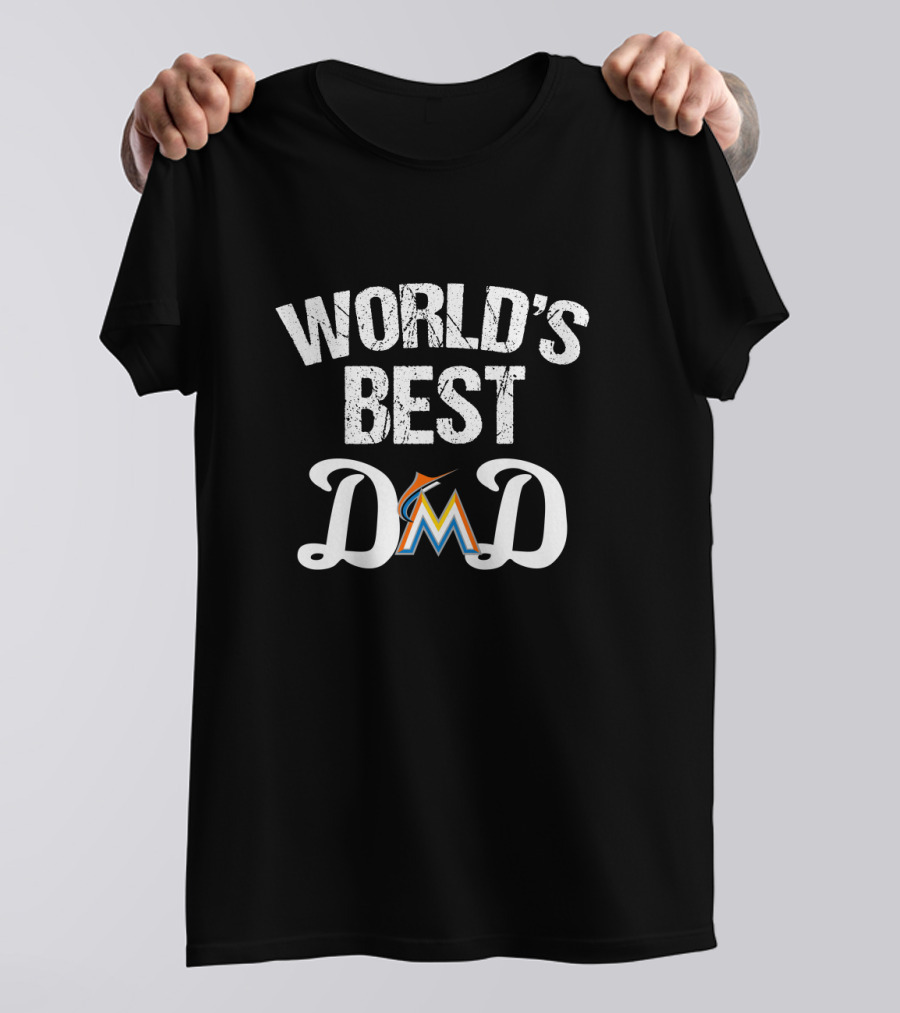 World's Best Dad Miami Marlins T-Shirt
