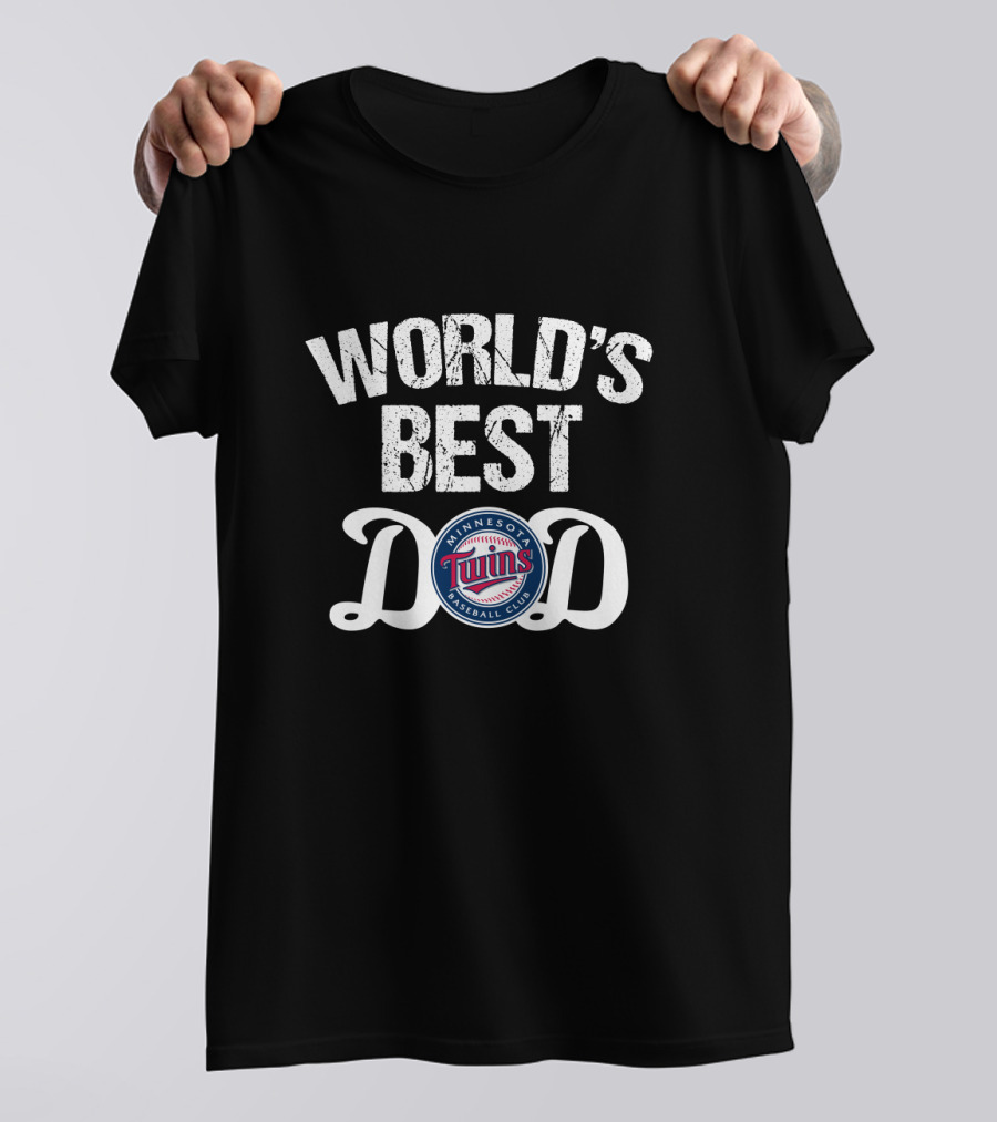 World's Best Dad Minnesota Twins Baseball Club T-Shirt