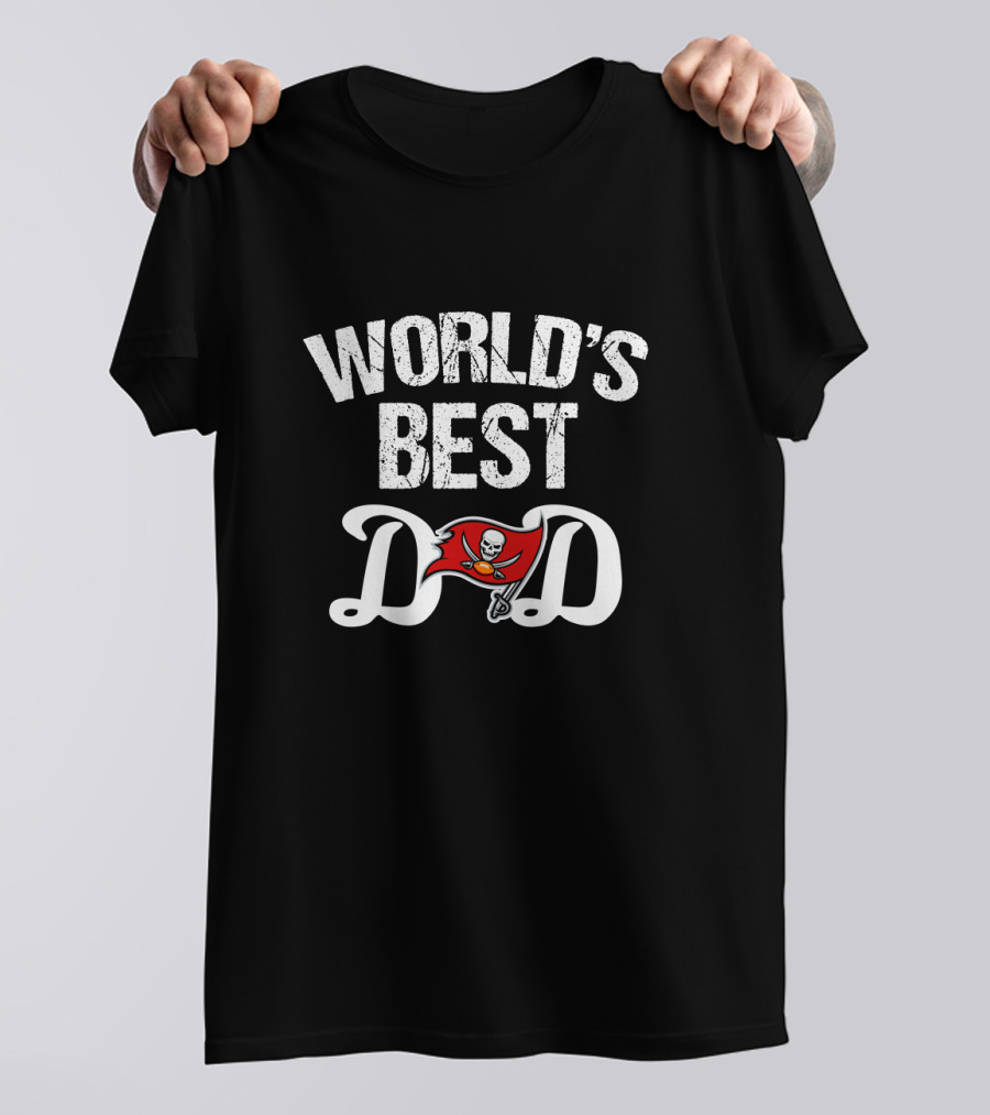 World's Best Dad Tampa Bay Buccaneers Fan T-Shirt