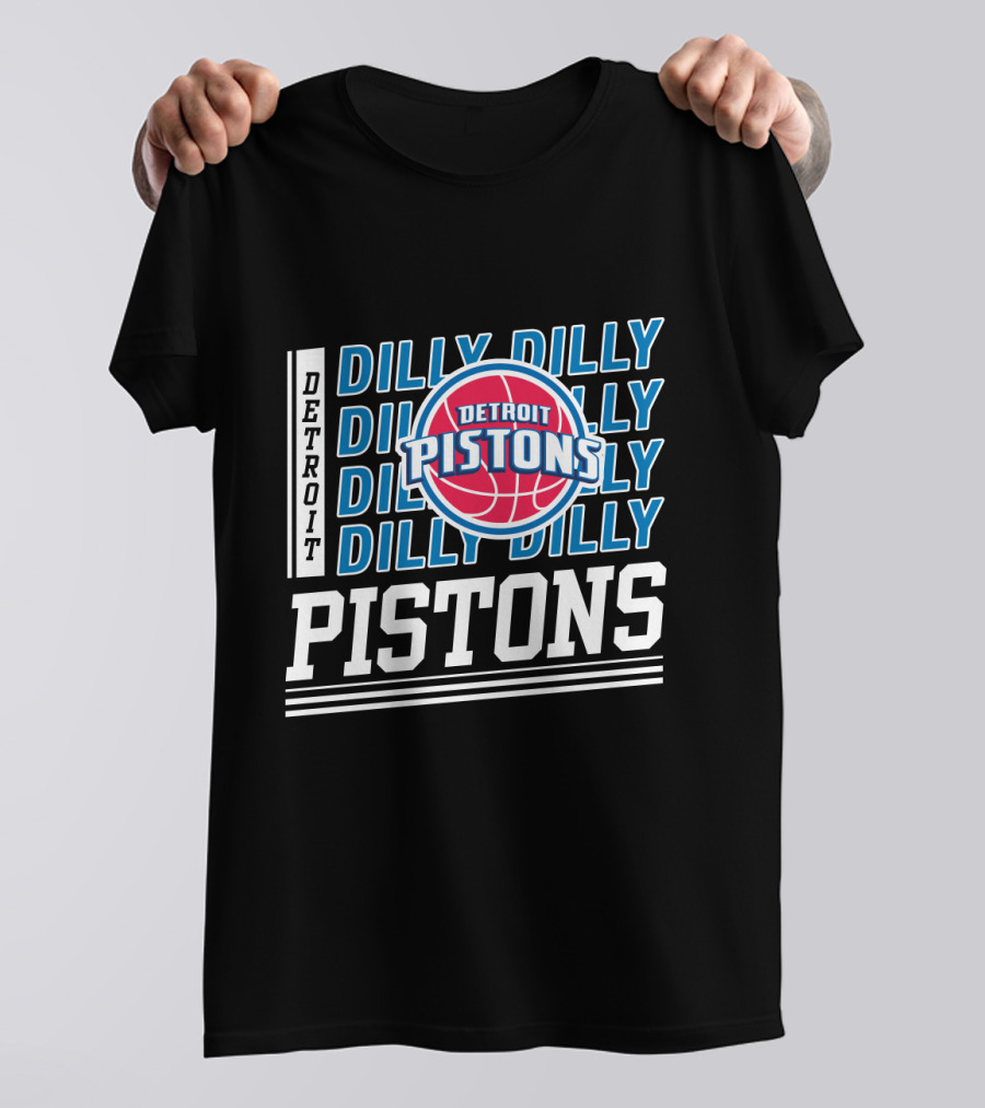 Detroit Pistons Dilly Dilly Basketball Fan Collection T-Shirt