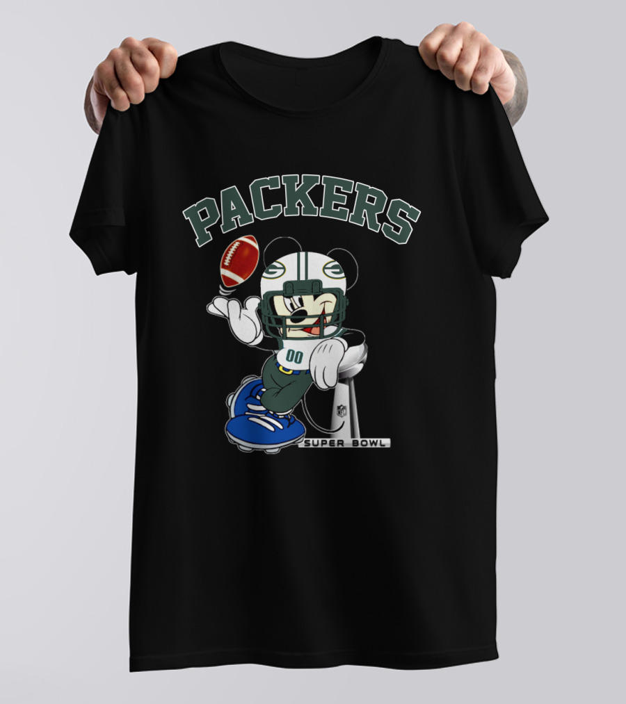 Packers Mickey Super Bowl Nfl T-Shirt