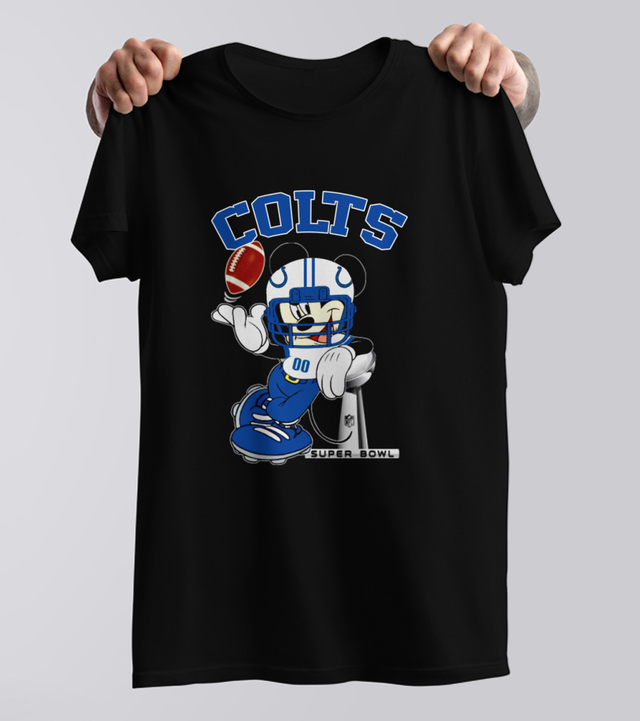 Colts Mickey Nfl Super Bowl Football Player T-Shirt