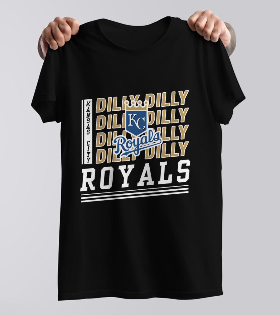Kansas City Royals Dilly Dilly KC Royals Baseball Crest T-Shirt