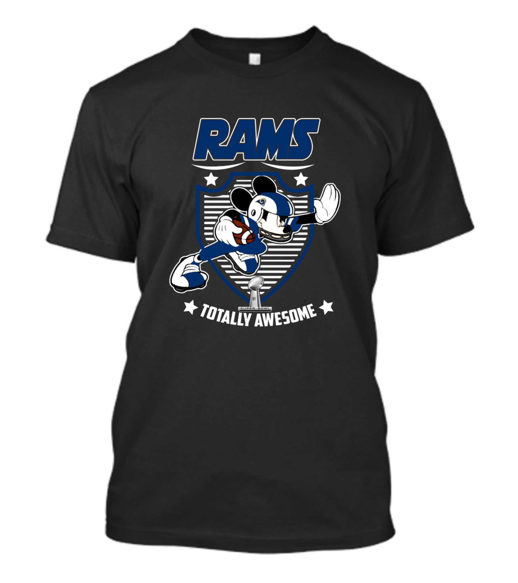 Rams Totally Awesome Los Angeles Mickey Fans T-Shirt