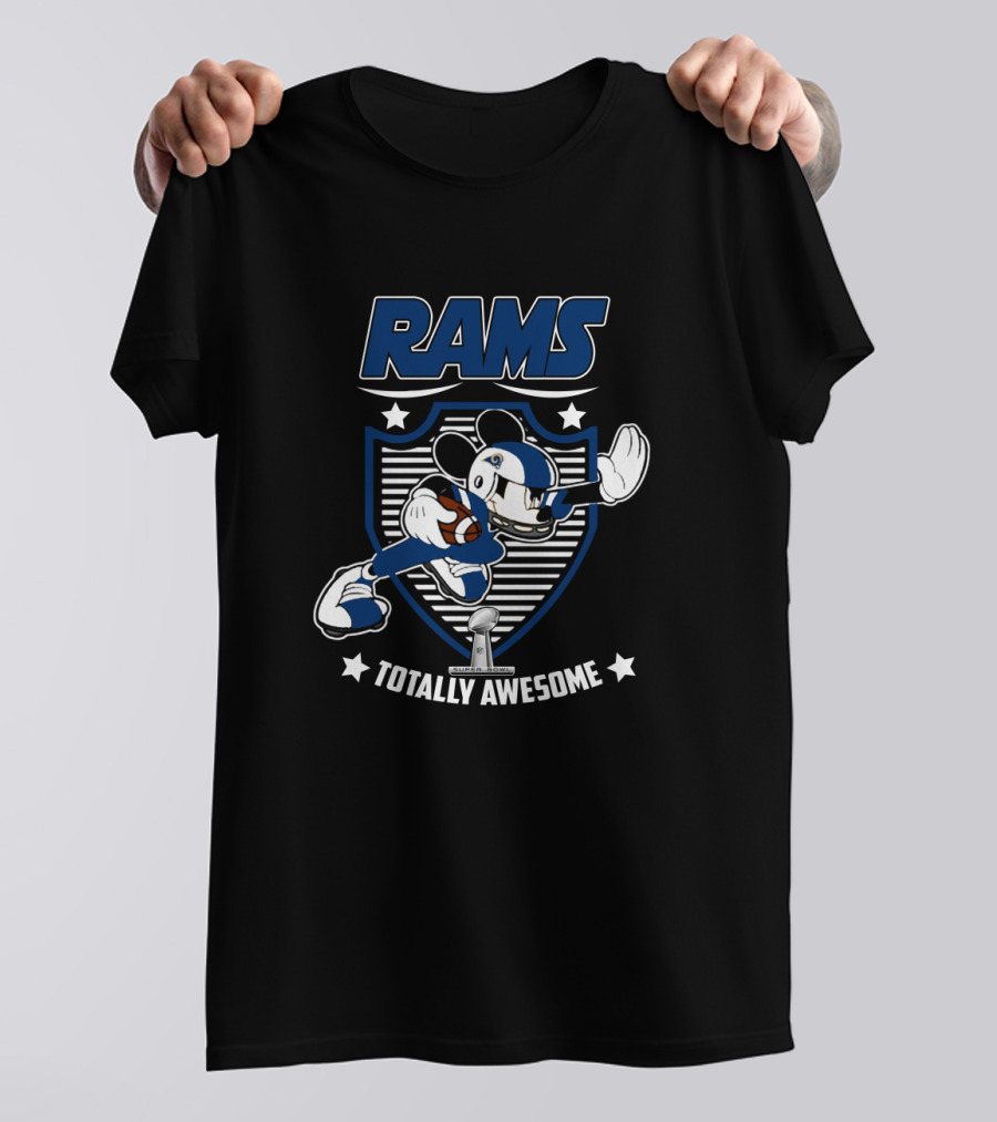 Rams Totally Awesome Los Angeles Mickey Fans T-Shirt