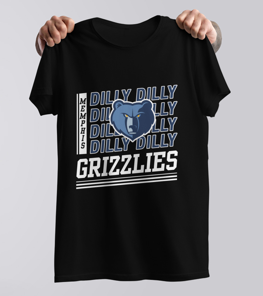 Memphis Grizzlies Dilly Dilly Bold Bear T-Shirt