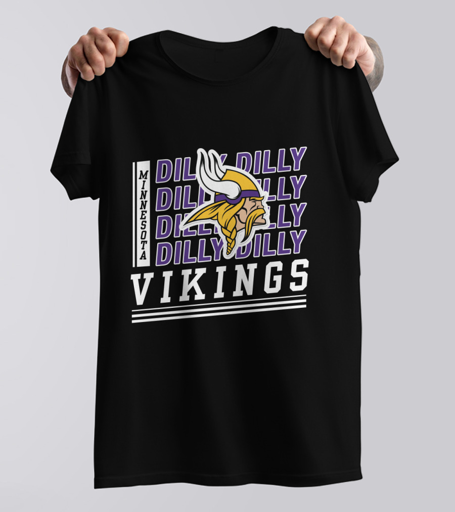 Minnesota Vikings Dilly Dilly Bud Light Fan Gear T-Shirt