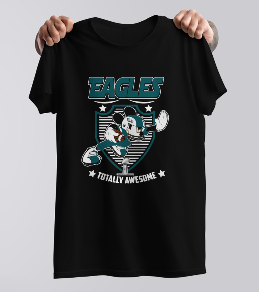 Eagles Totally Awesome Mickey Football Fan T-Shirt