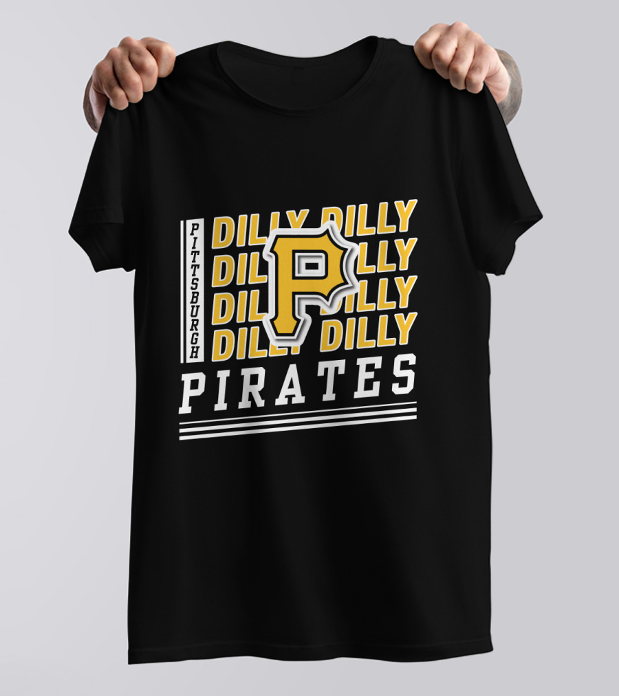 Pittsburgh Pirates Dilly Dilly P Logo Repeat T-Shirt