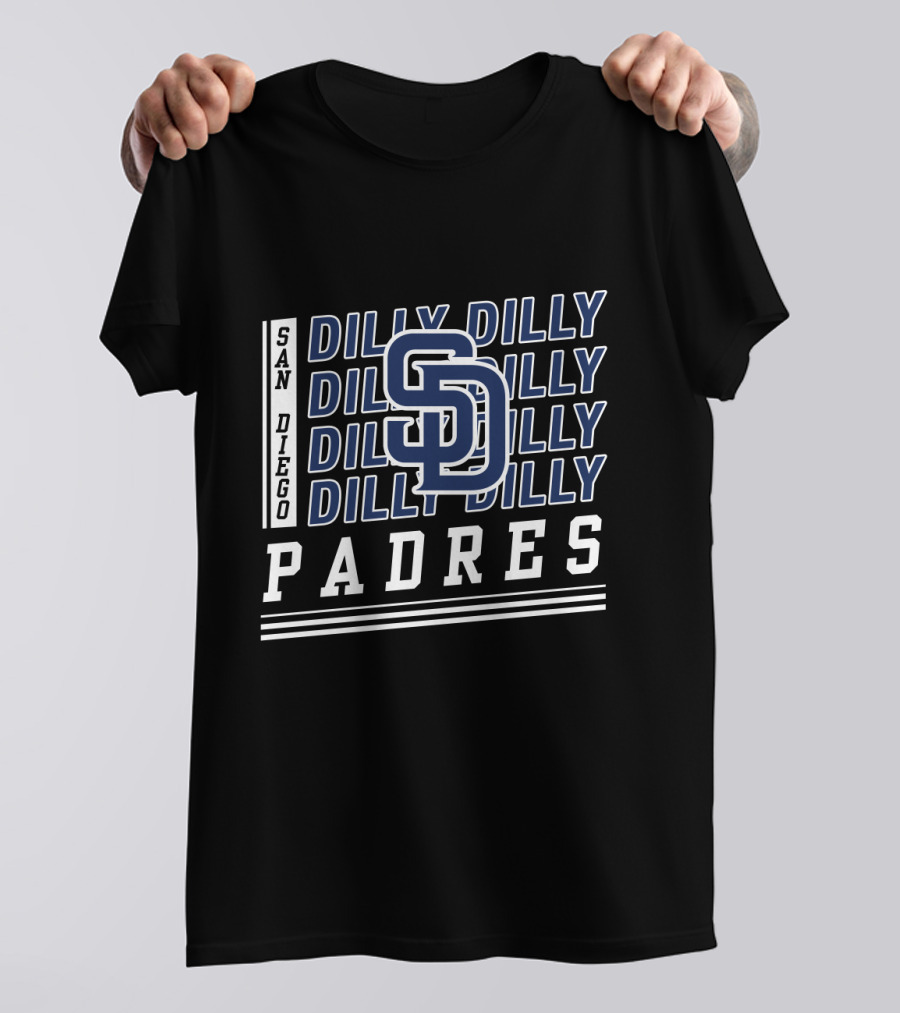 San Diego Padres Dilly Dilly SD Logo Baseball Fan T-Shirt