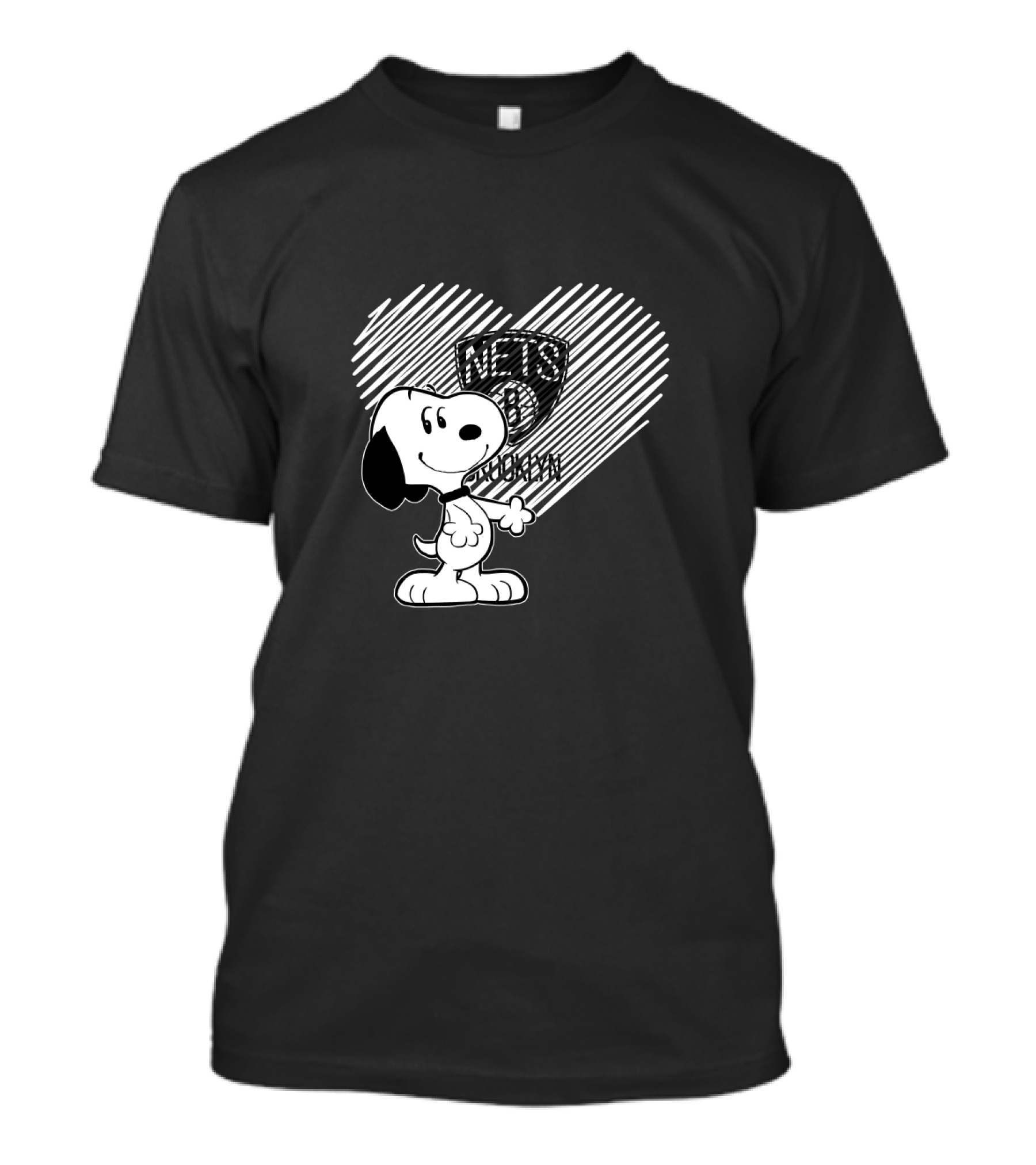 Snoopy Brooklyn Nets Heart Fan Favorite T-Shirt