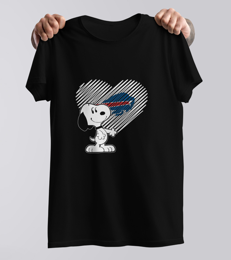 Snoopy Heart Buffalo Bills Fans T-Shirt